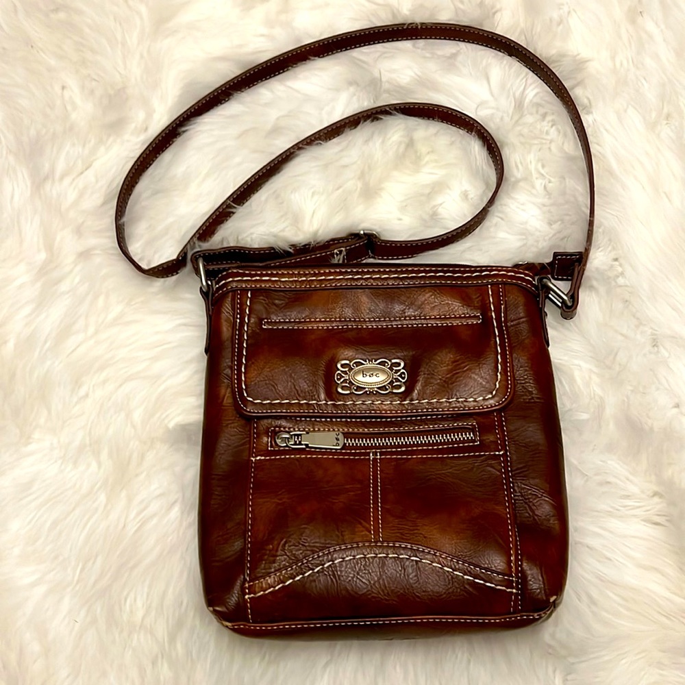 Boc… Shoulder Bag…..Brown with Tan Stitching.  Never Used….